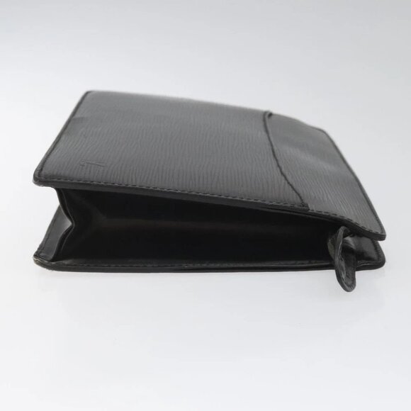 LOUIS VUITTON Epi Pochette Homme Clutch Bag Black Noir M52522 LV Auth 113778 - Picture 10 of 16